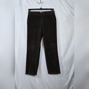 Sunset Cove Womens Brown Retro Style Corduroy Straight Leg Office Casual Pants 8